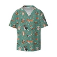 thumbnail image 1 of Fotbe Veterinary Clinics print Short Sleeve Button Down Shirts for Men Casual Summer Beach Wrinkle Free Shirt-3X-Large, 1 of 7