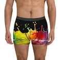 thumbnail image 1 of Fotbe Vibrant Color Splash Men’s Total Support Pouch Boxer Briefs, X-Temp Cooling, Moisture-Wicking Underwear, Regular, Long-leg and Trunk-, 1 of 6