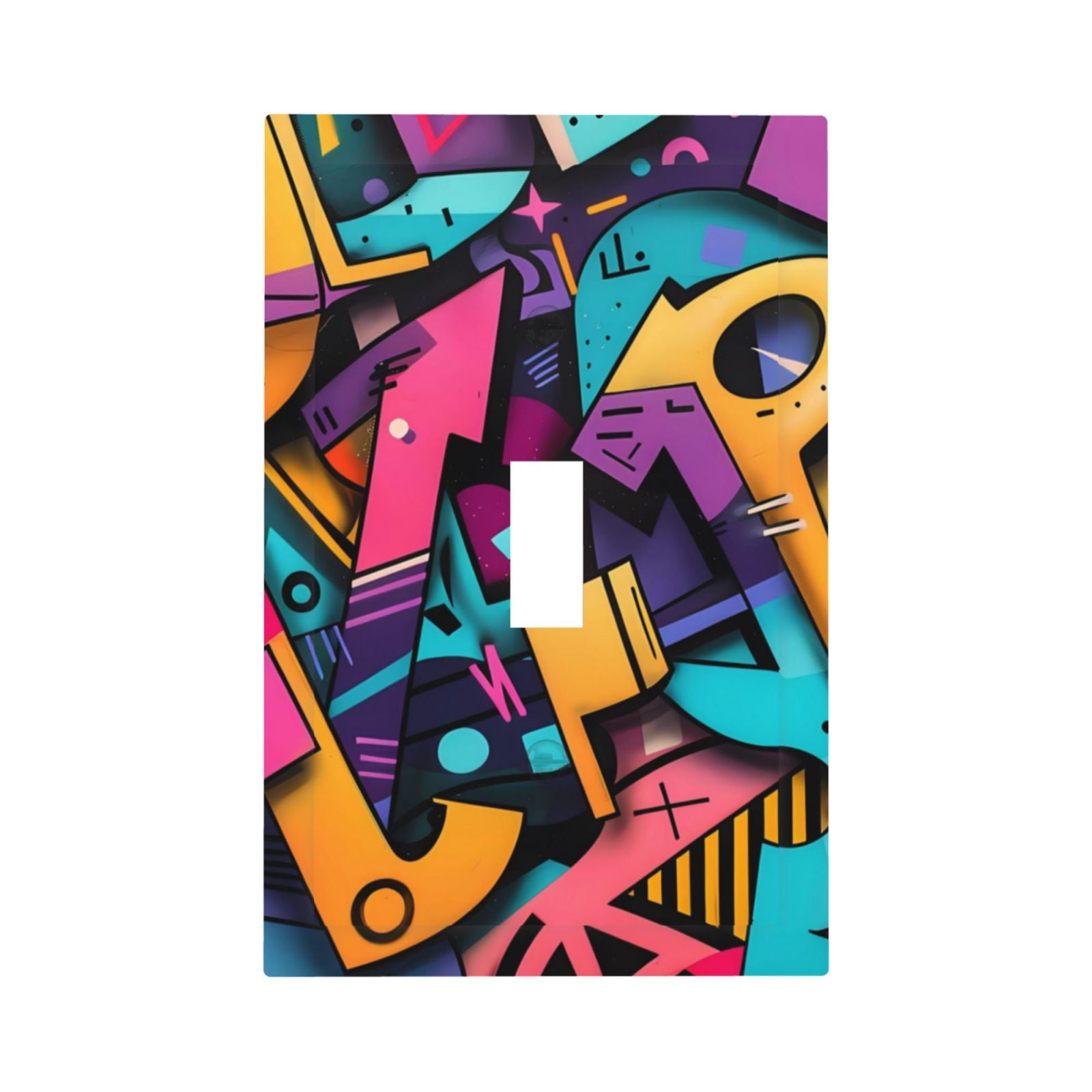 Fotbe Vibrant Graffiti Urban Art Print Duplex Receptacle Wall Plate, 1 ...