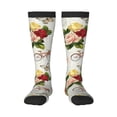 thumbnail image 1 of Fotbe Vintage Bike Flower Butterfly print Women's Men's Novelty Crew Socks Cotton Socks Knee High Socks for Walking,Running,Nurses,Pregnancy, 1 of 9