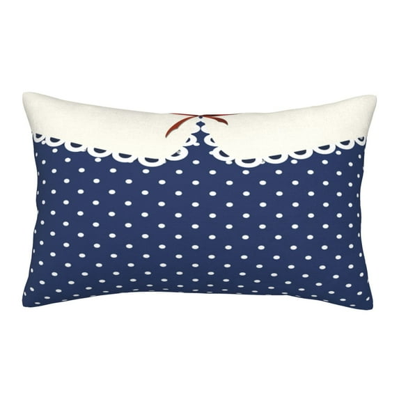 Fotbe Vintage Blue Polka-dot Pattern Pillow Cases - Envelope Closure - Luxury, Extra Soft, Cooling Pillow Covers - Wrinkle, Fade, Stain Resistant-16"x24"