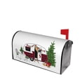 thumbnail image 1 of Fotbe Vintage Buffalo Plaid Christmas Camper Mailbox Covers Post Letter Box Cover Garden Decor Standard Size-21x18 in, 1 of 9