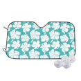 thumbnail image 1 of Fotbe Vintage Floral Car Windshield Sunshade | Sun Visor Protector Front Window Shade, Keeps Out UV Rays, Keeps Your Vehicle Cool-Small, 1 of 7