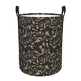 thumbnail image 1 of Fotbe Vintage Flowers Pattern Laundry Basket with Handles, Waterproof Large Laundry Hamper, Wash Bag for Corner Dorm, Rolling Laundry Basket with Handles-Small, 1 of 6