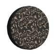 thumbnail image 1 of Fotbe Vintage Flowers Pattern Spare Tire Cover Thickening Universal Fit for Jeep, Trailer, RV, SUV, Truck, Tough Tire Wheel Soft Cover-17 inch, 1 of 6