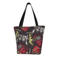 thumbnail image 1 of Fotbe Vintage Gaming Pattern Beach Tote,Shoulder Handbag,Spacious Tote Bag,Lightweight Travel Bag,Versatile Shopping Bag, 1 of 9