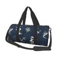 thumbnail image 1 of Fotbe Vintage Marine Pattern Foldable Sports Gym Bag with Wet Dry Pocket, Ultralight Travel Bag, Large Capacity Duffel Bag, Splash Proof Carry on Bag, Overnight Bag, Weekender Bag, 1 of 8