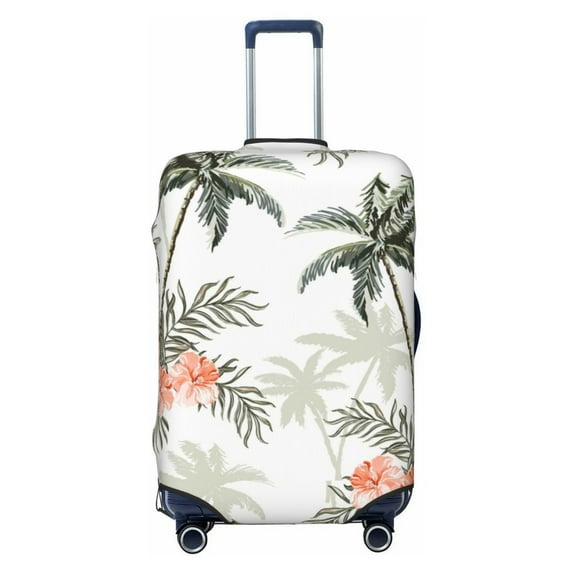 Fotbe Vintage Palm Trees Luggage Cover Protector,Suitcase Protector,Scratch and Dirt Resistant,Fits 18-32 Inch Luggage-Large