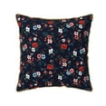thumbnail image 1 of Fotbe Vintage Rose Pattern Velvet Decorative Throw Pillow Covers with Elegant Piping, Soft Plush Cushion Cover for Sofa, Bed, Car, Office-20"x20", 1 of 8