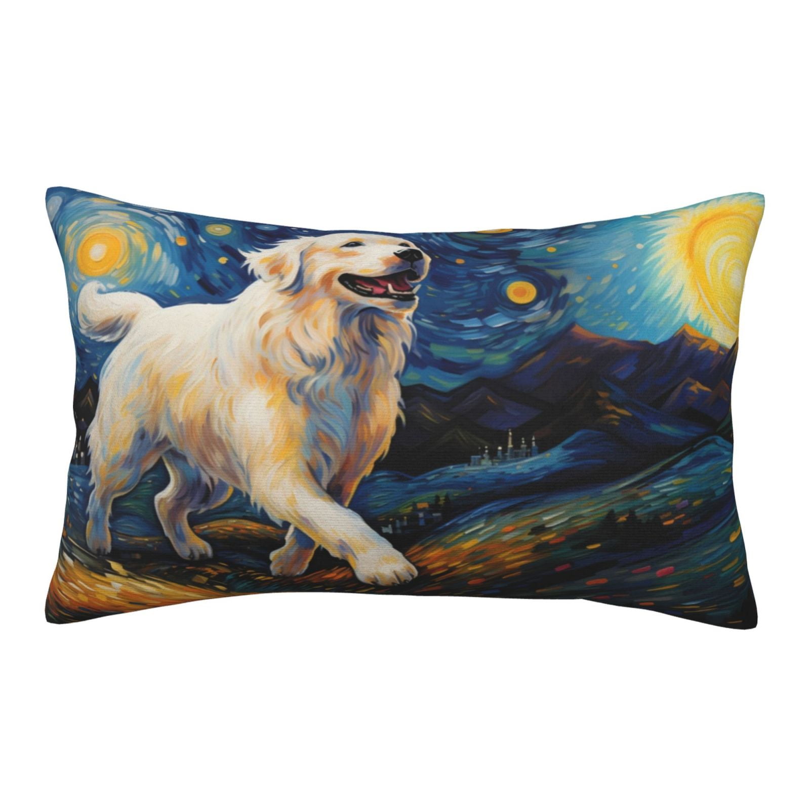 Fotbe Vintage Starry Sky Labrador A Pillow Cases Envelope Closure
