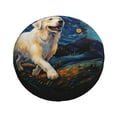 thumbnail image 1 of Fotbe Vintage Starry Sky Labrador A Spare Tire Cover Thickening Universal Fit for Jeep, Trailer, RV, SUV, Truck, Tough Tire Wheel Soft Cover-16 inch, 1 of 8