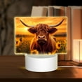 thumbnail image 1 of Fotbe Vintage Sunflower Cow A Pattern Acrylic Night Light Gift with 3 Color ModesTouch-Sensitive LED Lamp Perfect Gift for Mother's Day, Birthday, or Christmas, 1 of 9