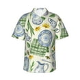 thumbnail image 1 of Fotbe Vintage Utensils Hawaiian Shirt For Men Unisex Summer Beach Casual Short Sleeve Cotton Linen Button Down Shirts-Small, 1 of 9