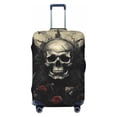 thumbnail image 1 of Fotbe Vintage Winged Rose Skull Luggage Cover Protector,Suitcase Protector,Scratch and Dirt Resistant,Fits 18-32 Inch Luggage-X-Large, 1 of 9