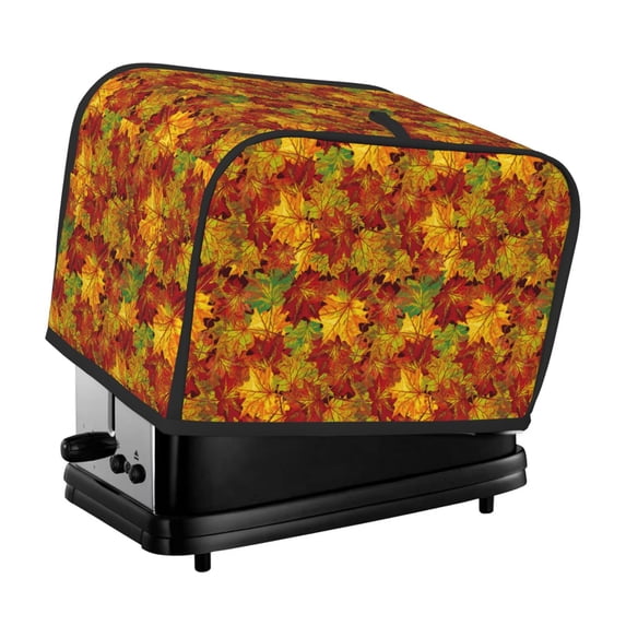 Fotbe Vintage maple leaf autumn for Two Slice Toaster Cover, Fingerprint Protector, Super Soft Appliance Cover And Dust Cover,Bread Dust Cover & Fingerprint Protection