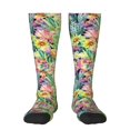 thumbnail image 1 of Fotbe Watercolor Blooming Cactus print Women's Men's Novelty Crew Socks Cotton Socks Knee High Socks for Walking,Running,Nurses,Pregnancy, 1 of 9