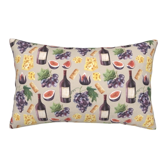 Fotbe Watercolor Bottles And Glasses Pillow Cases - Envelope Closure - Luxury, Extra Soft, Cooling Pillow Covers - Wrinkle, Fade, Stain Resistant-16"x24"