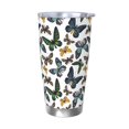 thumbnail image 1 of Fotbe Watercolor Butterflies Pattern 20 oz Tumbler Stainless Steel Vacuum Insulated Coffee Ice Cup Double Wall Travel Flask Leak-proof Coffee Cup-Without Straw, 1 of 8