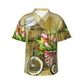 thumbnail image 1 of Fotbe Watercolor Canary Bird Hawaiian Shirt For Men Unisex Summer Beach Casual Short Sleeve Cotton Linen Button Down Shirts-Small, 1 of 9