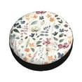 thumbnail image 1 of Fotbe Watercolor Floral Spare Tire Cover Thickening Universal Fit for Jeep, Trailer, RV, SUV, Truck, Tough Tire Wheel Soft Cover-16 inch, 1 of 9
