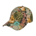 thumbnail image 1 of Fotbe Watercolor Flower Baseball Cap, Watercolor Flower Print Dad Hat,Outdoor Hat,Adjustable Sports Cap, Perfect For Activities, 1 of 9