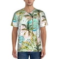 thumbnail image 1 of Fotbe Watercolor Palm Tree Baseball Jersey Shirt for Men and Women, Casual Short Sleeves Button Down T-Shirt-3X-Large, 1 of 9