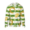 thumbnail image 1 of Fotbe Watercolor St Patrick Day Men's Women's UPF 50+ Sun Protection Jacket Hooded Cooling Shirt with Pockets Hiking Outdoor Performance-X-Large, 1 of 9
