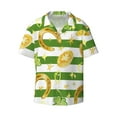 thumbnail image 1 of Fotbe Watercolor St Patrick Day print Short Sleeve Button Down Shirts for Men Casual Summer Beach Wrinkle Free Shirt-Small, 1 of 7