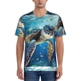 thumbnail image 1 of Fotbe Watercolor Turtle Baseball Jersey Shirt for Men and Women, Casual Short Sleeves Button Down T-Shirt-XX-Large, 1 of 9