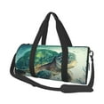 thumbnail image 1 of Fotbe Watercolor Turtle1 Pattern Foldable Sports Gym Bag with Wet Dry Pocket, Ultralight Travel Bag, Large Capacity Duffel Bag, Splash Proof Carry on Bag, Overnight Bag, Weekender Bag, 1 of 8