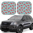 thumbnail image 1 of Fotbe Watermelon 2-Piece Car Windshield Sun Shade | Sun Blocker for Car Windshield | Foldable Automotive Interior Accessories for Sun Protection-Small, 1 of 7