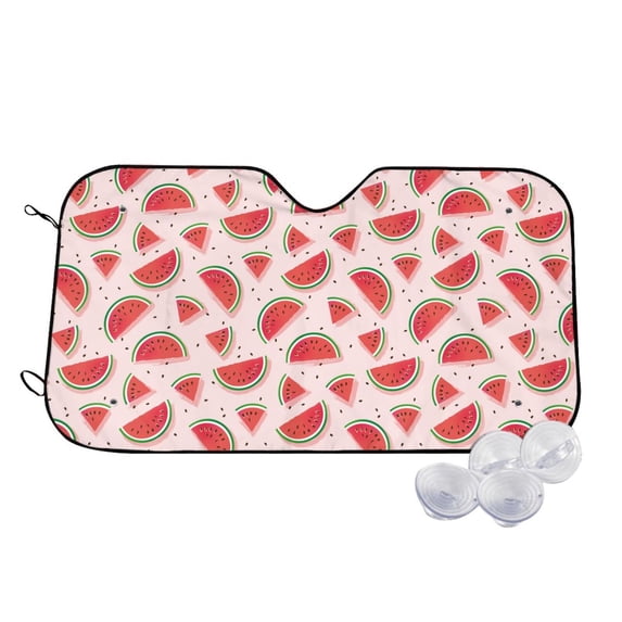 Fotbe Watermelon Car Windshield Sunshade | Sun Visor Protector Front Window Shade, Keeps Out UV Rays, Keeps Your Vehicle Cool-
