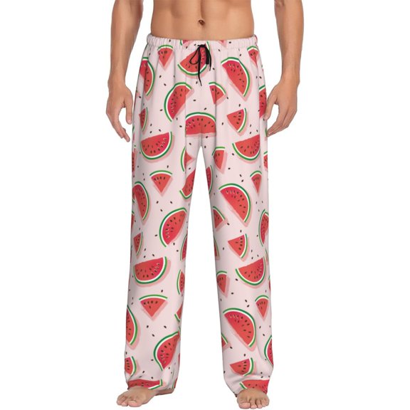 Fotbe Watermelon Men's Pajama Pants,Sleepwear Pants,Pj Bottoms Drawstring And Pockets-Small