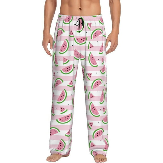 Fotbe Watermelon Men's Pajama Pants,Sleepwear Pants,Pj Bottoms Drawstring And Pockets-X-Large