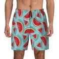 thumbnail image 1 of Fotbe Watermelon Men’s Swim Trunks Quick Dry Swim Shorts Board Shorts with Mesh Lining-Large, 1 of 9