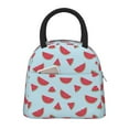 thumbnail image 1 of Fotbe Watermelon Pattern Lunch Bag, Insulated Lunch Box, Small Leakproof Cooler Food Lunch Containers Reusable High Capacity Lunch Tote Bags for Work, Travel, Outdoor, 1 of 1