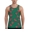 thumbnail image 1 of Fotbe Watermelon Pattern Men's Quick Dry Workout Tank Top Gym Muscle Tee Fitness Bodybuilding Sleeveless T Shirt Breathable Workout Shirt-XX-Large, 1 of 9
