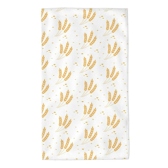 Fotbe Wheat Pattern Premium Towels , (27.5x16in) Lightweight and Highly Absorbent Quick Drying Microfiber Towel, Perfect for Daily Use