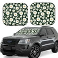 thumbnail image 1 of Fotbe White Daisies and Bee 2-Piece Car Windshield Sun Shade | Sun Blocker for Car Windshield | Foldable Automotive Interior Accessories for Sun Protection-Medium, 1 of 7