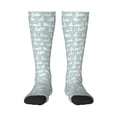 thumbnail image 1 of Fotbe White Swan print Women's Men's Novelty Crew Socks Cotton Socks Knee High Socks for Walking,Running,Nurses,Pregnancy, 1 of 9