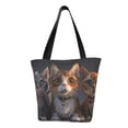 thumbnail image 1 of Fotbe Wide Eyed Cartoon Cats Pattern Beach Tote,Shoulder Handbag,Spacious Tote Bag,Lightweight Travel Bag,Versatile Shopping Bag, 1 of 9