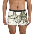 thumbnail image 1 of Fotbe Wild West Desert With Cowboy Men’s Total Support Pouch Boxer Briefs, X-Temp Cooling, Moisture-Wicking Underwear, Regular, Long-leg and Trunk-Small, 1 of 1