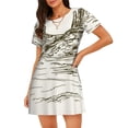 thumbnail image 1 of Fotbe Wild West Desert With Cowboy Pattern Women's Cotton Nightgown Sleepwear Short Sleeves Shirt Casual Print Sleepdress, 1 of 6
