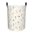thumbnail image 1 of Fotbe Wildflower Watercolor Pattern Laundry Basket with Handles, Waterproof Large Laundry Hamper, Wash Bag for Corner Dorm, Rolling Laundry Basket with Handles-, 1 of 6