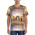 thumbnail image 1 of Fotbe Wildlife Protection Baseball Jersey Shirt for Men and Women, Casual Short Sleeves Button Down T-Shirt-Medium, 1 of 9