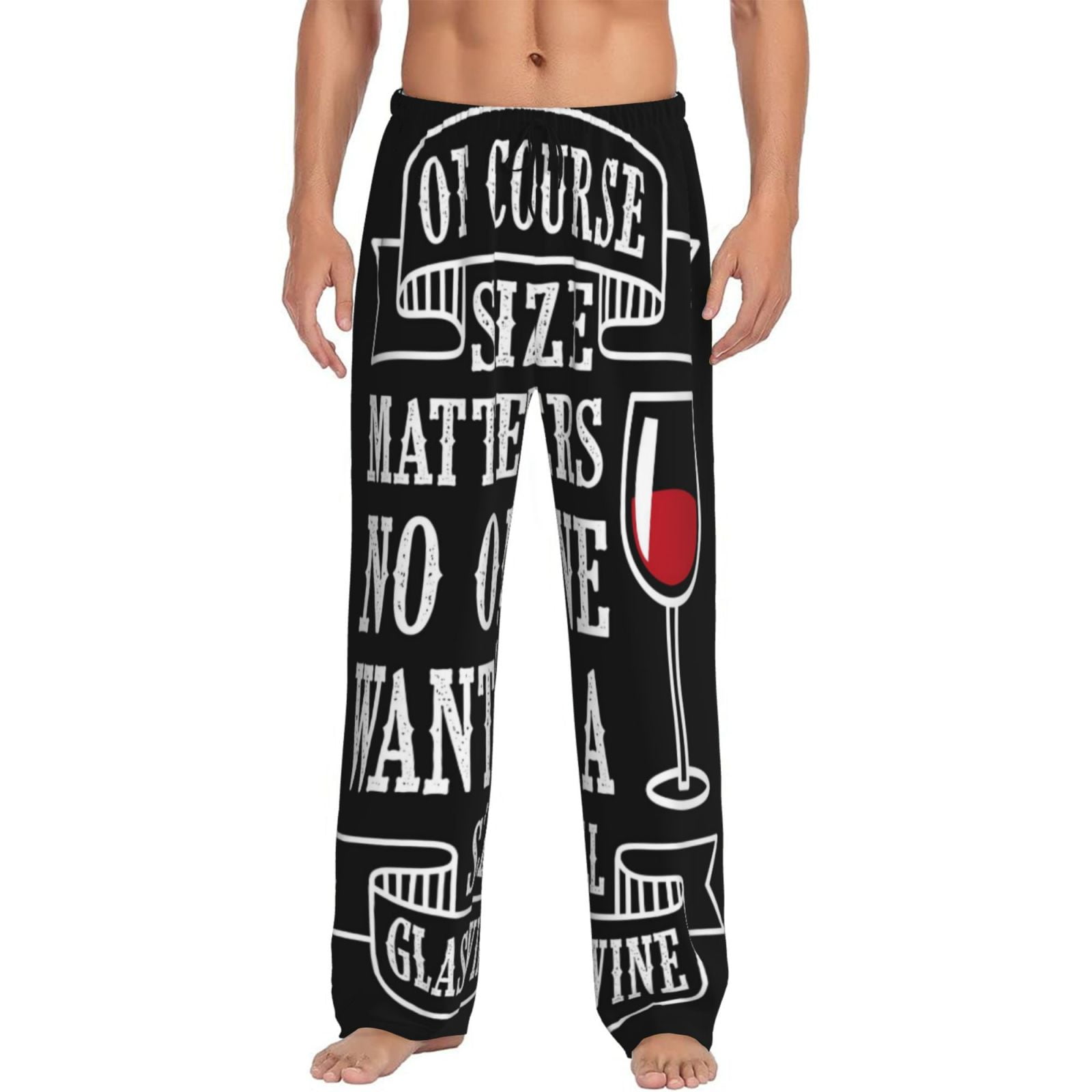 Fotbe Wine Funny Men's Pajama Pants,Sleepwear Pants,Pj Bottoms ...