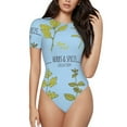 thumbnail image 1 of Fotbe Women Short Sleeve Bodysuit Round Neck Herbs And Spices Bodysuit For Women Round Neck Scoop Neck Long Sleeve Stretch Tops Jumpsuit-Large, 1 of 9