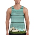 thumbnail image 1 of Fotbe Wood Grain Pattern Men's Quick Dry Workout Tank Top Gym Muscle Tee Fitness Bodybuilding Sleeveless T Shirt Breathable Workout Shirt-XX-Large, 1 of 9