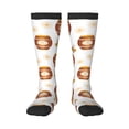 thumbnail image 1 of Fotbe Wooden Barrels With Honey print Women's Men's Novelty Crew Socks Cotton Socks Knee High Socks for Walking,Running,Nurses,Pregnancy, 1 of 8