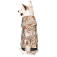 thumbnail image 1 of Fotbe Woodland Animals in Neutral Tones Print Small Dog Sweater Hoodies Pet Grey Hooded Soft Fleece Sweatshirts with Pocket Fall Winter Puppy Cat Sweaters Warm Clothes-Small, 1 of 7
